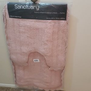 Set of 2 bath rugs